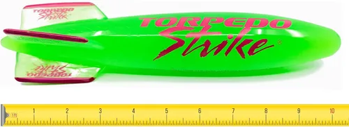 Miniatura 4 de SpinFin - Cohete torpedo de piscina de 10.25 pulgadas, tamaño grande, ultra premium, gira y se desliza hasta 35 pies como fútbol submarino