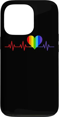 Miniatura 10 de iPhone SE (2020) / 7 / 8 Gay Heartbeat Pride Flag Gift And Queer LGBTQ Rainbow Estuche de regalo