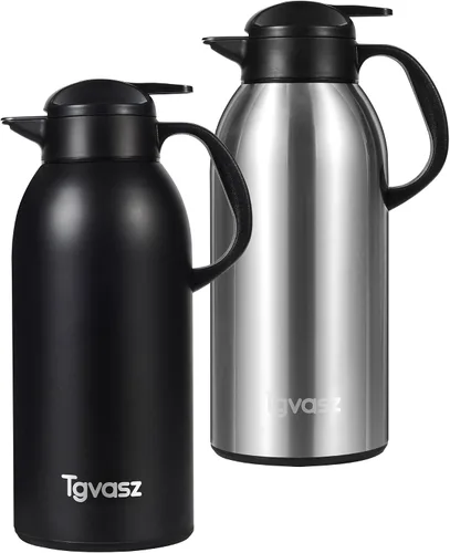 Miniatura 14 de Garrafas de 34 onzas para líquidos calientes, acero inoxidable aislado al vacío jarras de café térmicas para mantener caliente, dispensador de café