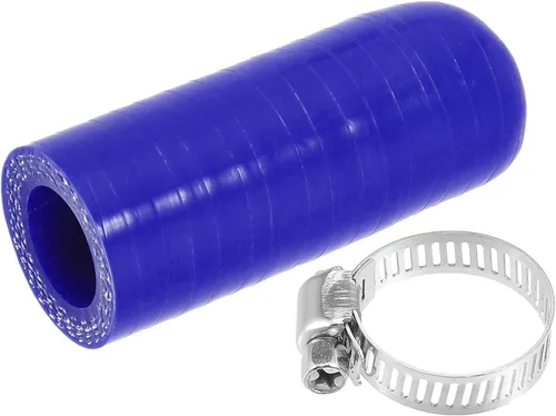 Miniatura 21 de uxcell 1 Unidades 0.236 in ID Silicona Tapa de Refrigerante con Abrazadera para Calentador de Refrigerante Bypass Vacío Agua Puerto Azul