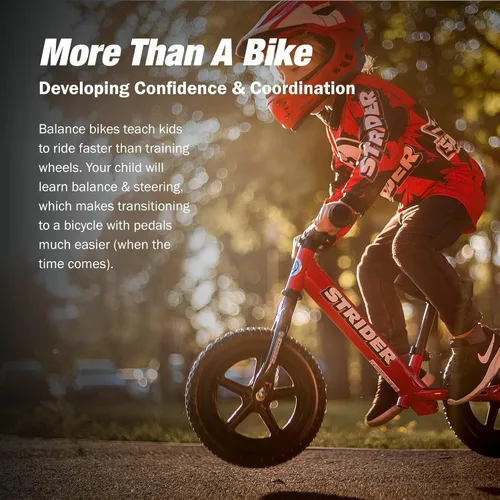 Miniatura 2 de Strider Bicicleta deportiva de 12 pulgadas – Bicicleta de equilibrio sin pedal para niños de 1 a 4 años – Incluye almohadilla de seguridad, asiento