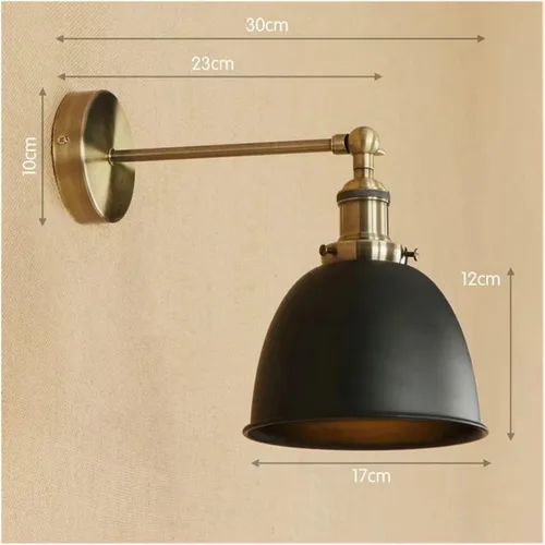 Miniatura 6 de Brass Black Retro LED Wall Light Fixtures Loft Industrial Vintage Arm Lamp Lamparas,Luxury Rojo