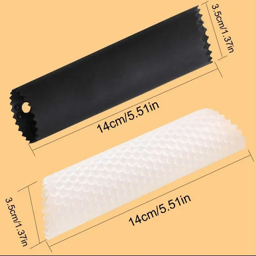 Miniatura 5 de Juego de 2 peladores de ajo de silicona, tubo de rodillo fácil, útil herramienta de cocina sin olor (color negro, transparente)
