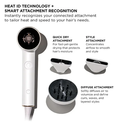 Miniatura 10 de T3 Aire IQ Kit de secador de pelo con concentrador de secado rápido, concentrador de estilo, difusor y soporte para secadora Golpes rápidos