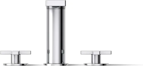 Miniatura 6 de Kohler 73081-3-CP Composed® Grifo de baño para montaje en cubierta con asas cruzadas, cromo pulido