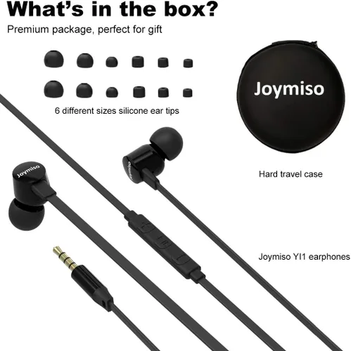 Miniatura 7 de Joymiso - Auriculares sin enredos para niños y mujeres, orejas pequeñas con funda, cómodos auriculares ligeros para la oreja, auriculares de cable