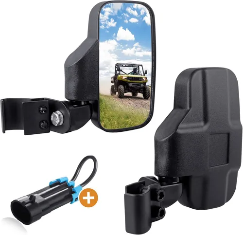 UNIGT UTV - Espejos retrovisores compatibles con Polaris Ranger 570 900 XP 1000/Can-Am Defender Pro-Fit 2015+ espejos laterales separables (lado del