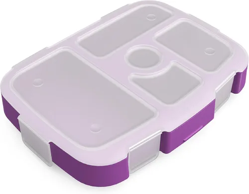 Miniatura 6 de Bentgo® Bandeja Kids para niños con cubierta transparente, reutilizable, sin BPA, recipiente de preparación de comidas de 5 compartimentos con Verde