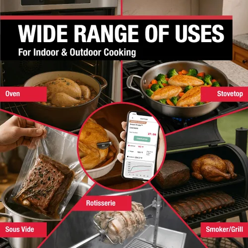 Miniatura 9 de CDN Termómetro inteligente Bluetooth para carne Regalo perfecto para el día del padre por menos de $100 Termómetro digital inalámbrico Sonda