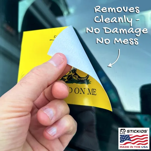 Miniatura 5 de Stickios Adhesivo de Bandera Gadsden 'Dont Tread On Me' - Calcomanía Patriótica Bandera Americana 1776 para Autos, Camiones y Ventanas de Vehículos