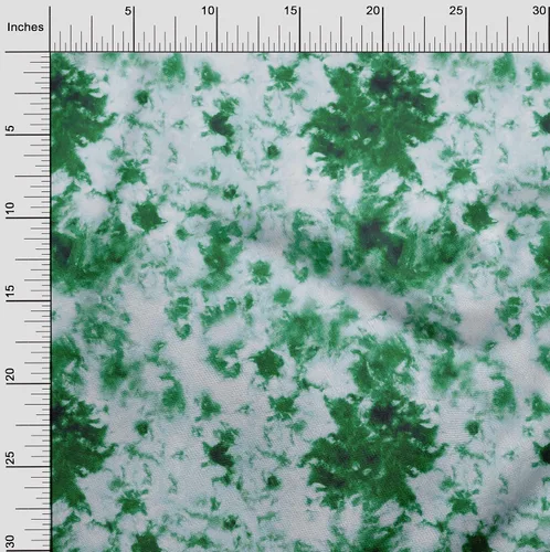 Miniatura 3 de oneOone Tela de algodón flexible verde Tie Dye costura proyectos manualidades impresiones de tela por Yard 40 pulgadas de ancho B4