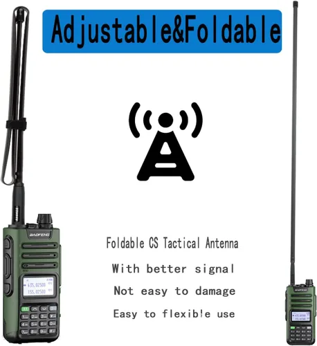 Miniatura 6 de ABBREE Antena de radio GMRS 42.5 pulgadas (462-467MHz) SMA hembra CS antena táctica para Baofeng UV-5R AR-152 UV-82 BF-888S y GM-15 Pro GMRS GM-5RH