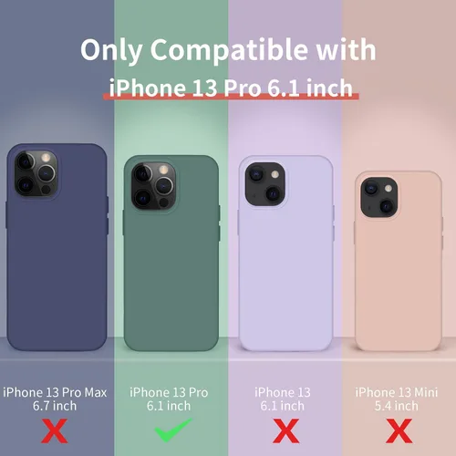 Miniatura 3 de Cordking Funda diseñada para iPhone 13 Pro, Funda Protectora de Teléfono de Silicona Ultra Delgada Resistente a Golpes