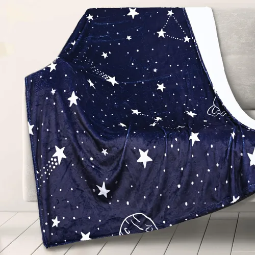 RosieLily Mantas ligeras de estrellas, regalos con estampado de constelación, franela suave y acogedora felpa celestial del zodiaco astrología,
