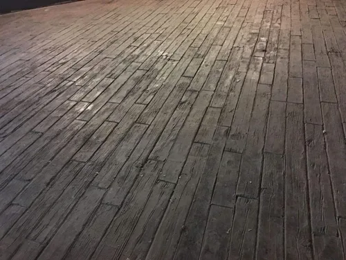 Weatherwood Plank - Juego de sellos de hormigón de Walttools | Losas realistas de madera dura, tapetes texturizantes de poliuretano resistentes,