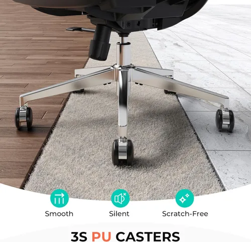 Miniatura 8 de CAPOT Silla de oficina ergonómica de malla, silla de escritorio lumbar ajustable con respaldo alto de 400 libras, brazos abatibles 4D, respaldo Negro