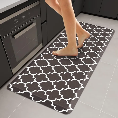 Miniatura 49 de WISELIFE - Tapete antifatiga para piso de 4/5 pulgadas, tapete de cocina antideslizante, impermeable, resistente, ergonómico, cómodo, duradero