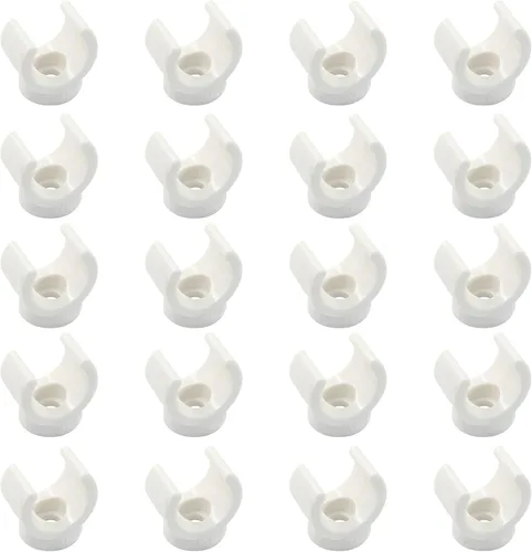 Miniatura 8 de Litoexpe Abrazaderas de Soporte para Tubo de PEX de 1 Pulgada de Plástico - Soporte para Tubo de PVC de 25mm, Clips Blancos, Herramienta