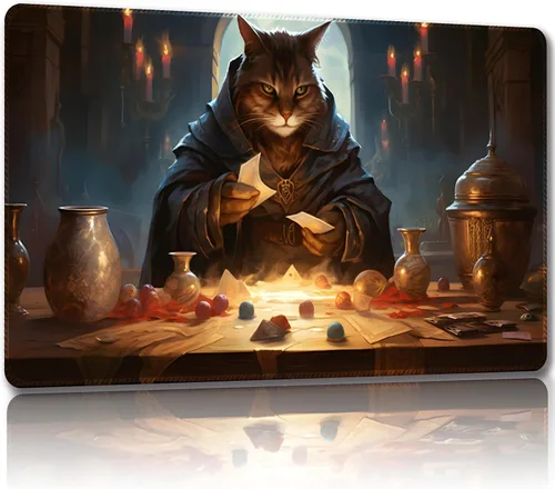 Miniatura 15 de Tapete de juego para MTG con bolsas de almacenamiento gratis, tapete de juego de 24 x 14 pulgadas TCG y alfombrillas de juego de mesa para cartas