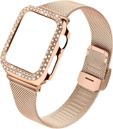 Miniatura 8 de Joyozy - Bandas de repuesto, delgadas y a la moda compatibles con Apple Watch de 1.49, 1.57, 1.65 y 1.73 pulgadas, de resina, muy cómodas