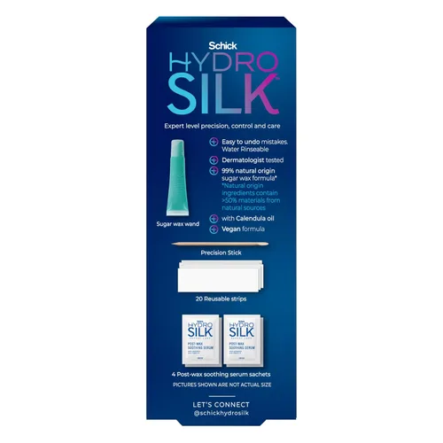 Miniatura 10 de Schick Hydro Silk - Varita de cera de azúcar Lápiz de cera de cejas, depilación facial y labial, depilatorio de depilación facial, 0.7 onzas