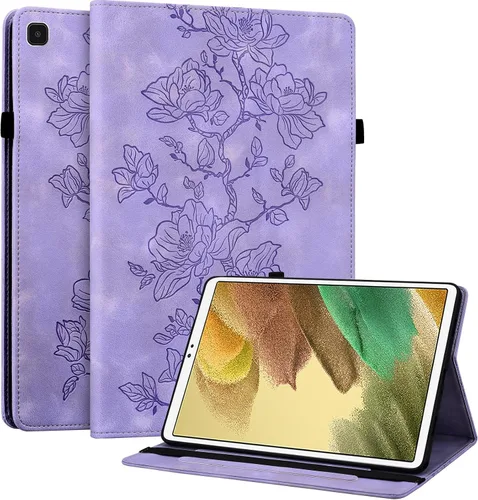 Miniatura 32 de Funda para Samsung Galaxy Tab S5e 10.5 2019 Modelo SM-T720/T725/T727, funda delgada de piel sintética con soporte multiángulo y soporte