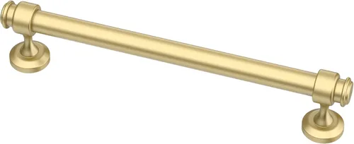 Miniatura 41 de Alzassbg - Paquete de 10 tiradores dorados cepillados para gabinete, manijas de cocina de 3 pulgadas (76mm) de centro a centro de agujero, barra
