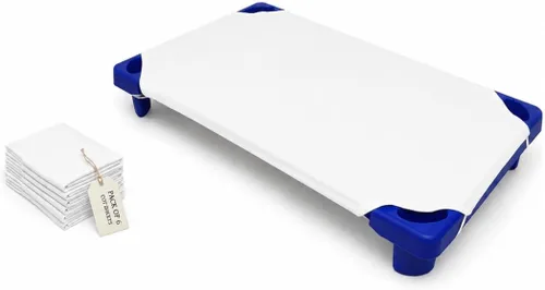 Miniatura 35 de Sábanas para cuna para niños pequeños y preescolares – Sábana para cuna/preescolar – Bucles elásticos en las esquinas – Sábana bajera para cuna