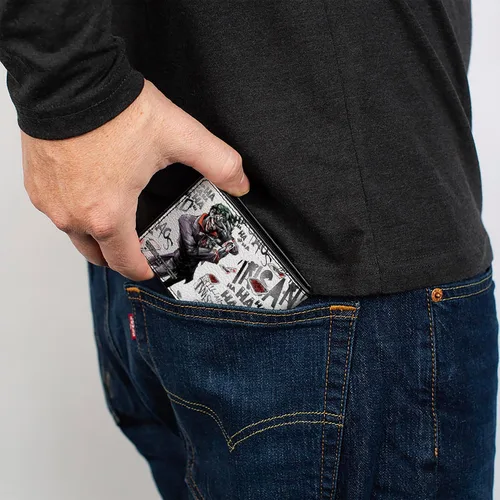 Miniatura 5 de Buckle-Down Billetera Joker Brillante-retorcido-loco-loco Psycho Posetarjetas Accesorio