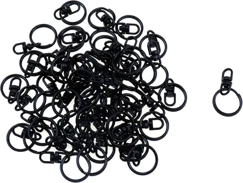 50 piezas de llaveros giratorios de metal, clips universales de mini corchete, llaveros a presión para bolsa, bolso, hardware, manualidades,