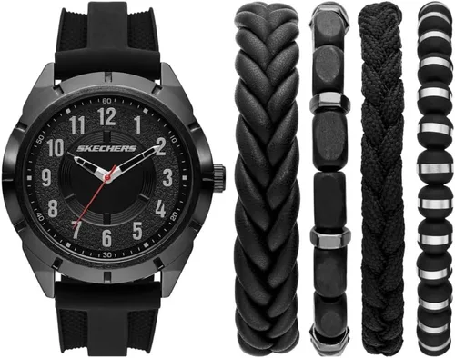 Miniatura 11 de Skechers Set de Regalo para Hombre con Reloj y Pulsera Apilable o Correa Intercambiable