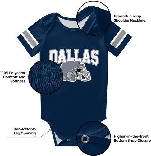 Miniatura 6 de OAOANS Baby Clothes Personalized Newborn Infant Apparel Baby Clothing Custom Name Number Sports 0-24 Months Boy Girl Gifts
