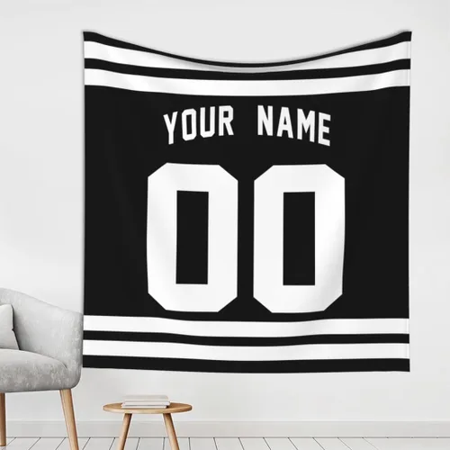 Miniatura 21 de Tapiz personalizado de fútbol americano personalizado con cualquier nombre, tapiz de 59 x 59 pulgadas, para colgar en la pared, gimnasio, deportes
