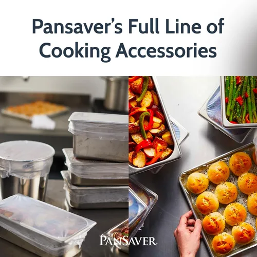 Miniatura 7 de PanSaver Revestimientos de cocina – Forros desechables para asar eléctricos para limpieza instantánea sin fregar – Transparentes, 2