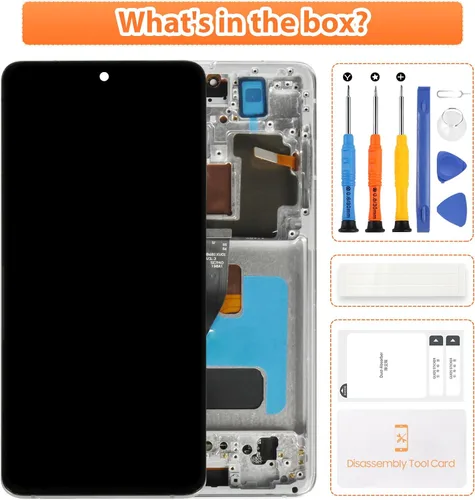 Miniatura 8 de AMOLED de 6.8 pulgadas para Samsung Galaxy S21 Ultra LCD G998U1 G998W G998B G998B/DS S21Ultra 5G Pantalla LCD táctil reemplazo (con marco plateado)