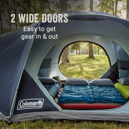 Miniatura 5 de Coleman Skydome XL - Tienda familiar grande con configuración de 5 minutos, tienda de campaña resistente a la intemperie con lluvia y bolsa