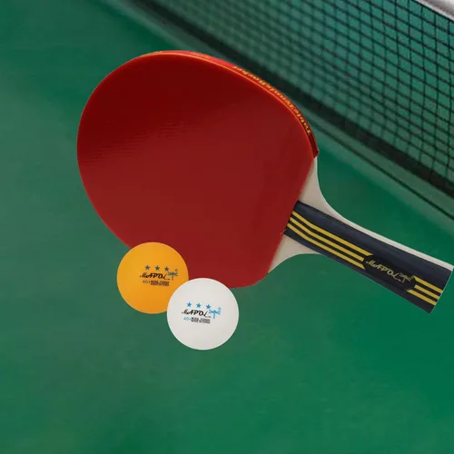 Miniatura 3 de MAPOL Pelota de tenis de mesa de práctica avanzada de 60/22 unidades, 3 estrellas, 40+