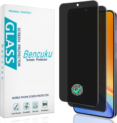 Miniatura 9 de (Paquete de 2 protectores de pantalla de privacidad para Samsung Galaxy A15 5G y Galaxy A15 de 6.5 pulgadas, vidrio templado antiespía, sin