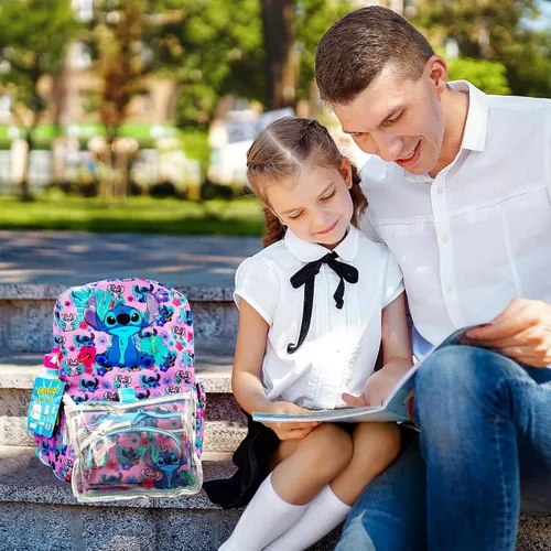 Miniatura 6 de Juego de mochila de 16 pulgadas para niñas y niños, mochila para niños de jardín de infancia y primaria con accesorios para la escuela, viajes