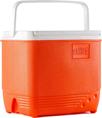 Miniatura 7 de Pequeña carcasa rígida para enfriar, hielera con mango retráctil, pequeña caja de refrigeración dura con retención de hielo de 3 a 4 días, enfriador