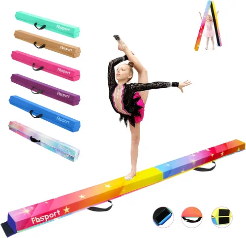 Miniatura 11 de FBSPORT - Barra de equilibrio plegable de 8 pies, 9 pies, 9.5 pies; viga de gimnasia de espuma, viga de equilibrio plegable para niños y adultos