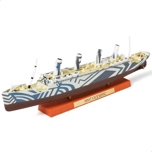 Miniatura 11 de 1/1250 RMS Titanic Modelo de Barco Crucero Clásico de Aleación Metálica Fundida a Presión Modelo de Barco Legendario Crucero Británico con Soporte