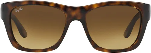 Ray-Ban Gafas de sol unisex con montura Habana ligera, lentes degradadas marrones, 2.087 in
