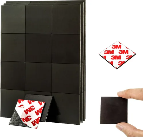 Miniatura 8 de Tira de cinta magnética precortada, cuadrados magnéticos finos con autoadhesivo (576 unidades de 3/4 pulgadas x 3/4 pulgadas), imanes adhesivos