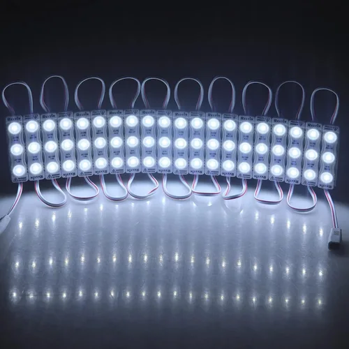 Miniatura 7 de Super Bright 100 unids 110V 2835 3 LED Module Storefront Lights Blanco 1.5W Luz decorativa impermeable para letreros de letras publicitarias