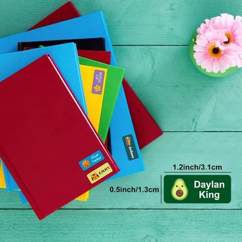 Miniatura 4 de 128 etiquetas adhesivas de nombre personalizadas para guardería, etiquetas de nombre impermeables personalizadas para niños, suministros escolares