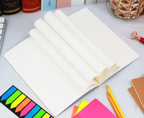 Miniatura 4 de Paquete de 16 cuadernos de papel kraft en blanco para escribir, tamaño A5 de 8.3 x 5.5 pulgadas, 60 páginas cada uno, juego de cuadernos de bocetos