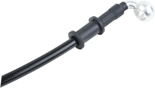 Miniatura 6 de 400-2400mm AN3 1/8pulgada 28 90 Grados M10 Manguera de Freno Hidráulico para Motocicleta de Acero Inoxidable Trenzada para ATV Moto Motocross Pit
