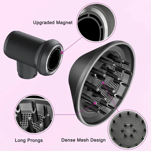 Miniatura 9 de Juego de accesorios de difusor y adaptador para Dyson Airwrap, para Airwrap Styler en una combinación de secador de pelo