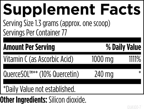 Miniatura 3 de Designs for Health Quercetina-ascorbato en polvo - Suplemento QuerceSOL™ de 240 mg - Vitamina C para ayudar a apoyar la respuesta normal